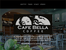 Tablet Screenshot of cafebellacoffee.com